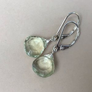 Sundance Charm Earrings sterling silver prasiolite